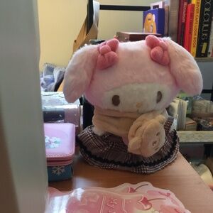 My MELODY pitatto medium plush doll w/magnetic stand